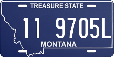 MT license plate 119705L