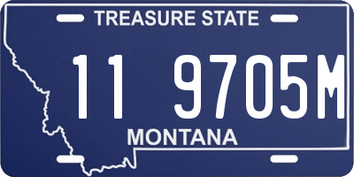 MT license plate 119705M