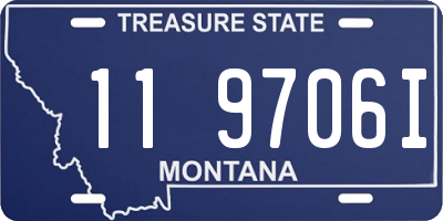 MT license plate 119706I