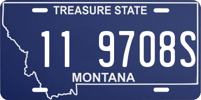 MT license plate 119708S