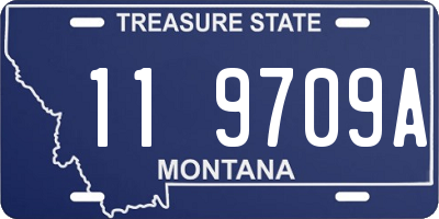 MT license plate 119709A