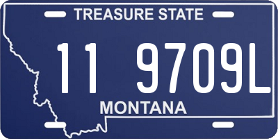 MT license plate 119709L