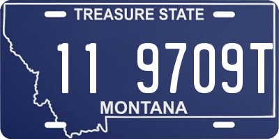 MT license plate 119709T