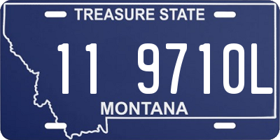 MT license plate 119710L