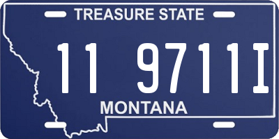 MT license plate 119711I