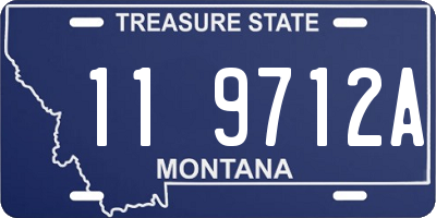 MT license plate 119712A