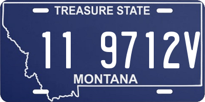 MT license plate 119712V