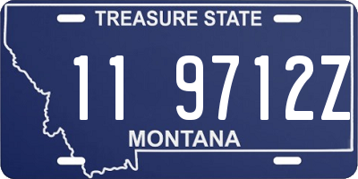 MT license plate 119712Z