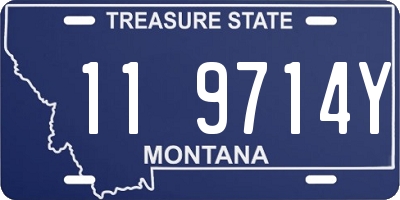 MT license plate 119714Y