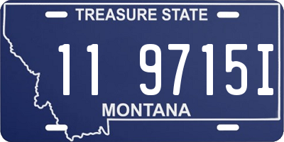 MT license plate 119715I