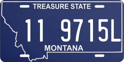 MT license plate 119715L