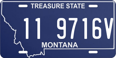 MT license plate 119716V