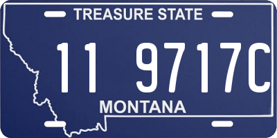 MT license plate 119717C