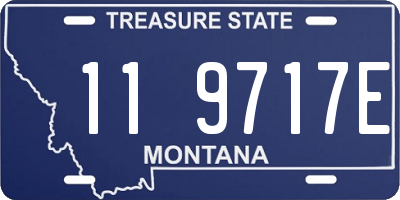 MT license plate 119717E