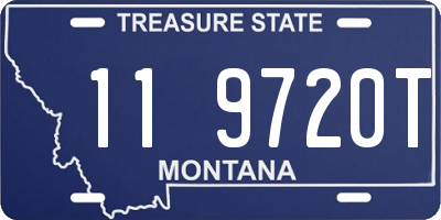 MT license plate 119720T