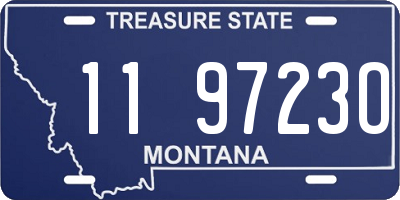 MT license plate 119723O