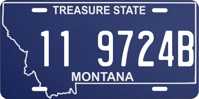MT license plate 119724B