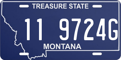 MT license plate 119724G