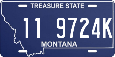 MT license plate 119724K