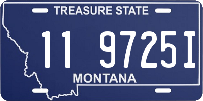 MT license plate 119725I