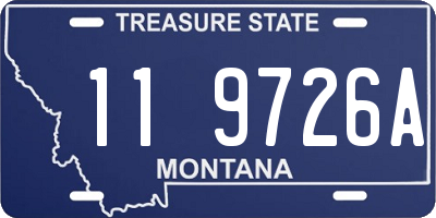 MT license plate 119726A