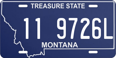 MT license plate 119726L