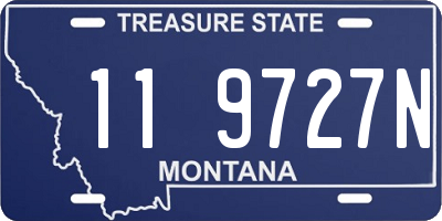 MT license plate 119727N