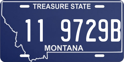 MT license plate 119729B