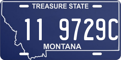 MT license plate 119729C