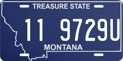 MT license plate 119729U