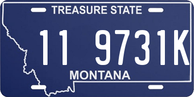 MT license plate 119731K