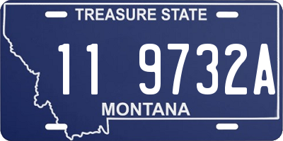MT license plate 119732A