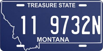 MT license plate 119732N