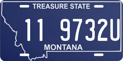 MT license plate 119732U