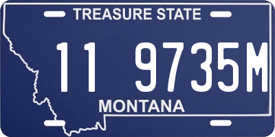 MT license plate 119735M