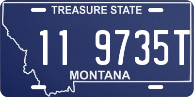 MT license plate 119735T