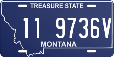 MT license plate 119736V