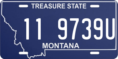 MT license plate 119739U