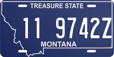 MT license plate 119742Z