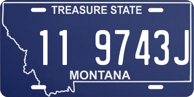 MT license plate 119743J