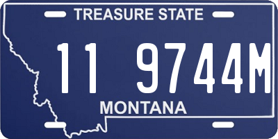 MT license plate 119744M