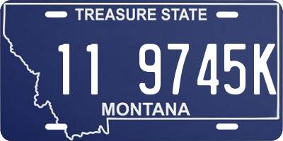 MT license plate 119745K