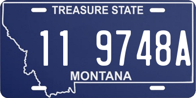MT license plate 119748A
