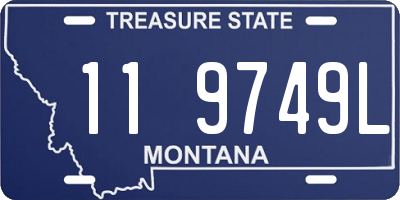 MT license plate 119749L