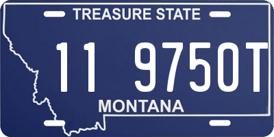 MT license plate 119750T