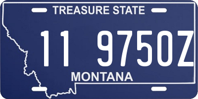 MT license plate 119750Z