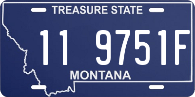 MT license plate 119751F
