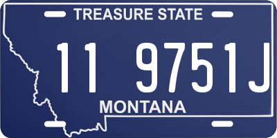 MT license plate 119751J