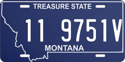 MT license plate 119751V