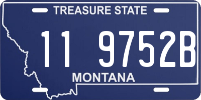 MT license plate 119752B